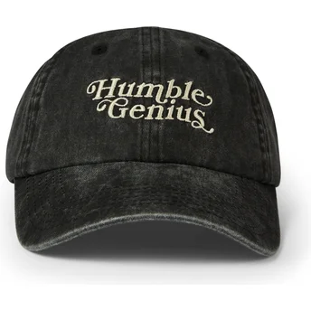 Gorra curva negra ajustable Humble Genius Washed de Pica Pica