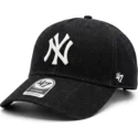 cappellino-curvo-nero-snapback-mvp-dt-denim-di-new-york-yankees-mlb-di-47-brand