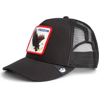 Cappellino trucker nero aquila Freedom di Goorin Bros.