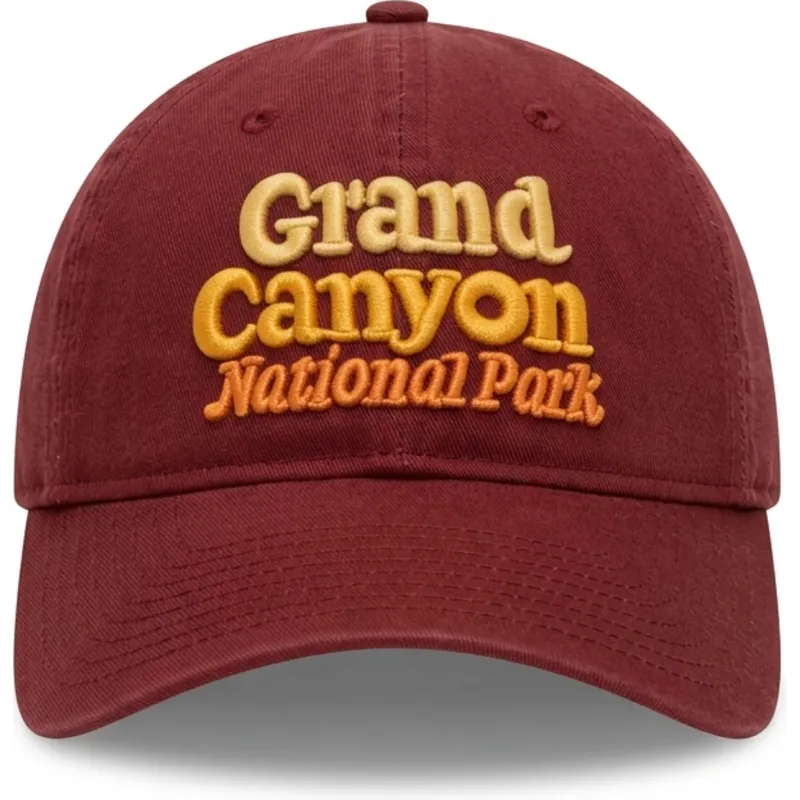 cappellino-curvo-rosso-regolabile-ballpark-grand-canyon-national-park-di-american-needle