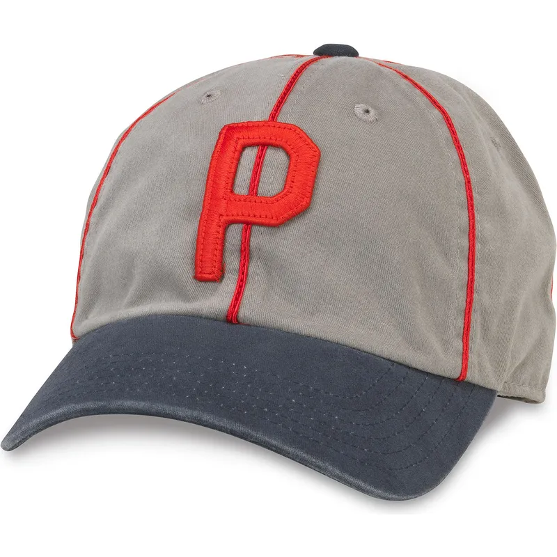 cappellino-curvo-grigio-regolabile-archive-dei-portland-beavers-milb-di-american-needle