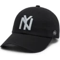 cappellino-curvo-nero-regolabile-ballpark-dei-new-york-black-yankees-mlb-di-american-needle
