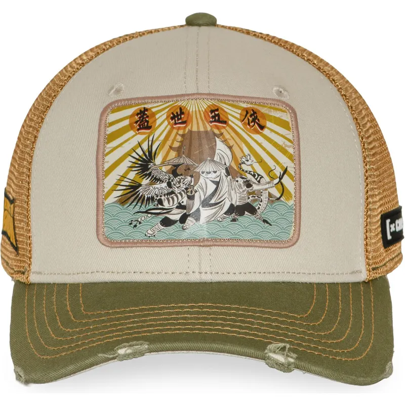 czapka-trucker-bezowa-i-zielona-kfp-dra-kung-fu-panda-od-capslab