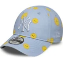 cappellino-curvo-blu-regolabile-per-bambino-9forty-summer-all-over-print-dei-new-york-yankees-mlb-di-new-era
