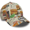 cappellino-curvo-multicolore-regolabile-per-bambino-9forty-location-all-over-print-di-new-era