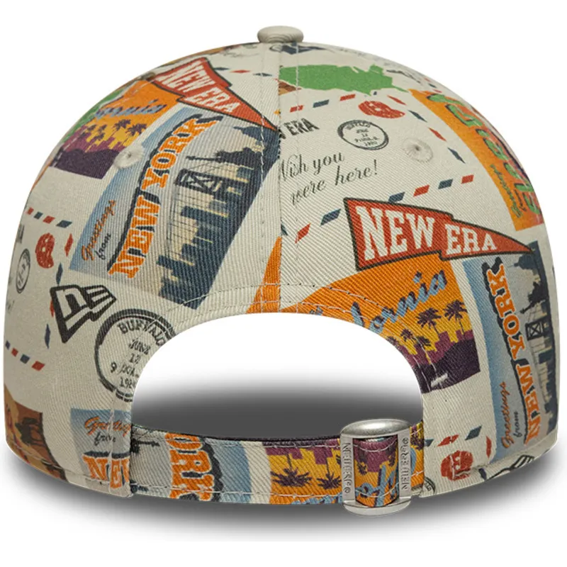casquette-courbee-multicolore-ajustable-pour-enfant-9forty-location-all-over-print-new-era