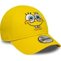 cappellino-con-visiera-curva-giallo-regolabile-per-bambino-9forty-face-di-spongebob-di-new-era