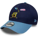 cappellino-curvo-blu-snapback-per-bambino-9forty-di-spongebob-di-new-era