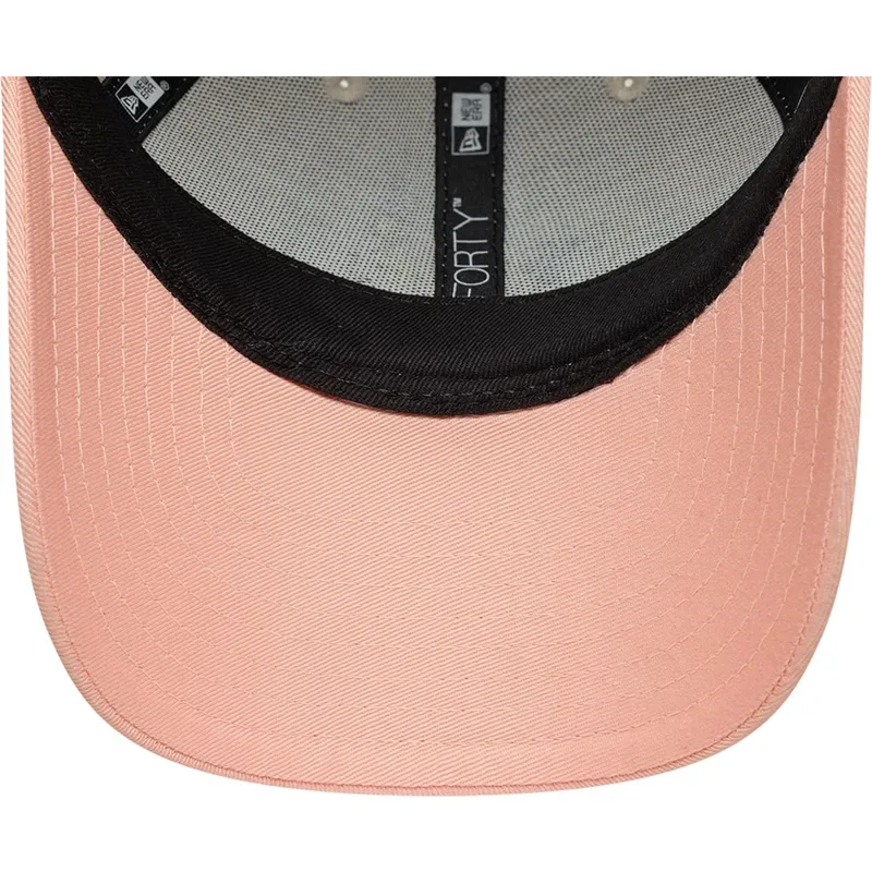 beige-und-rosa-gebogene-snapback-kappe-fur-kinder-9forty-von-spongebob-und-patrick-star-von-new-era