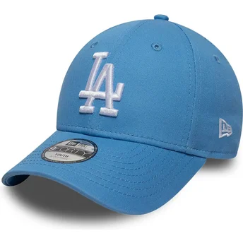 Jasnoniebieska regulowana czapka z zakrzywionym daszkiem dla dzieci 9FORTY Essential Los Angeles Dodgers MLB New Era