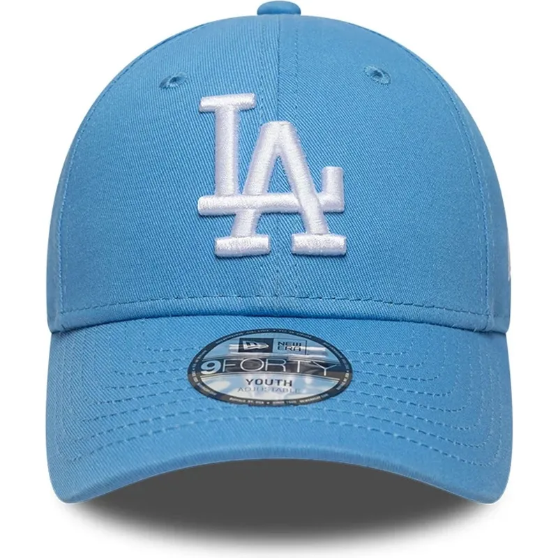 ljusbla-bojd-justerbar-keps-for-barn-9forty-essential-fran-los-angeles-dodgers-mlb-av-new-era