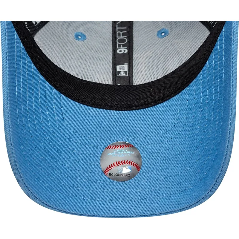 cappellino-curvo-azzurro-chiaro-regolabile-per-bambino-9forty-essential-dei-los-angeles-dodgers-mlb-di-new-era