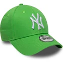 cappellino-curvo-verde-regolabile-per-bambino-9forty-essential-dei-new-york-yankees-mlb-di-new-era