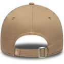 beige-gebogene-verstellbare-kappe-fur-kinder-9forty-icon-der-los-angeles-dodgers-mlb-von-new-era