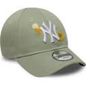 casquette-courbee-verte-ajustable-pour-enfant-9forty-summer-icon-new-york-yankees-mlb-new-era