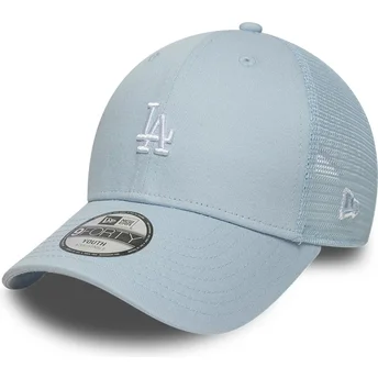 Regulowana niebieska czapka trucker dla chłopca 9FORTY Homefield Los Angeles Dodgers MLB New Era