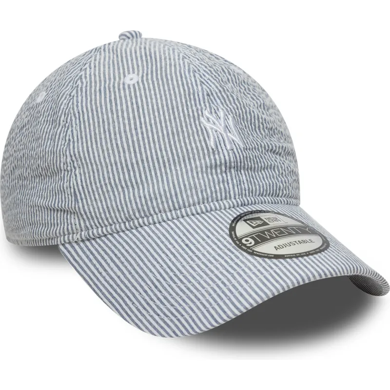 cappellino-curvo-blu-marino-regolabile-9twenty-seersucker-dei-new-york-yankees-mlb-di-new-era