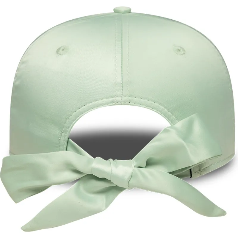 cappellino-curvo-verde-regolabile-da-donna-9forty-bow-back-satin-dei-los-angeles-dodgers-mlb-di-new-era