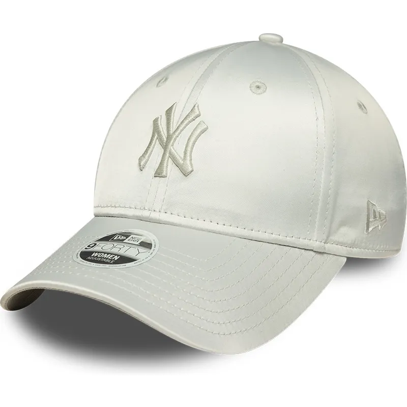 casquette-courbee-verte-ajustable-pour-femme-9forty-bow-back-satin-new-york-yankees-mlb-new-era