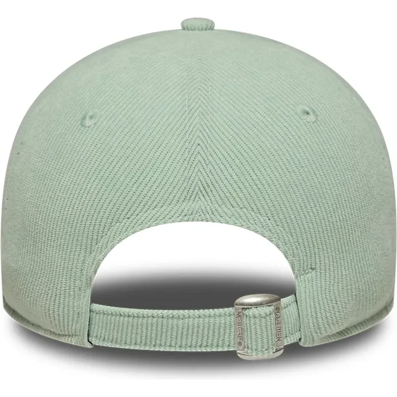 cappellino-con-visiera-curva-verde-regolabile-da-donna-9forty-mini-cord-dei-new-york-yankees-mlb-di-new-era