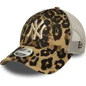 damen-trucker-cap-leopard-9forty-m-crown-a-frame-leopard-new-york-yankees-mlb-von-new-era