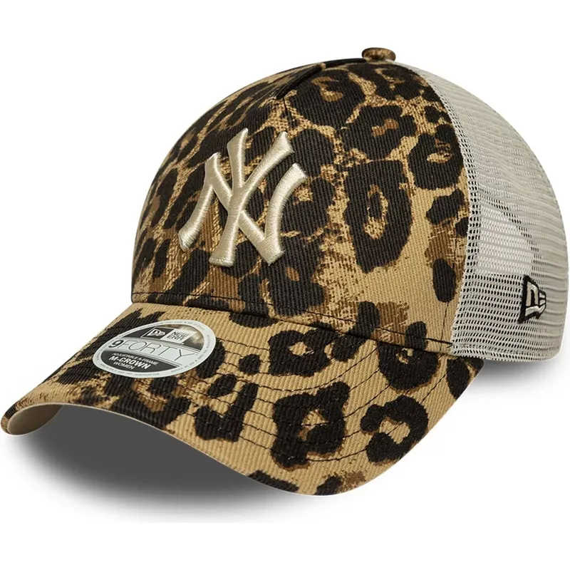 damen-trucker-cap-leopard-9forty-m-crown-a-frame-leopard-new-york-yankees-mlb-von-new-era