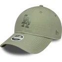 zielona-regulowana-czapka-z-zakrzywionym-daszkiem-z-zielonym-logo-dla-kobiet-9twenty-midi-linen-los-angeles-dodgers-mlb-od-new-e