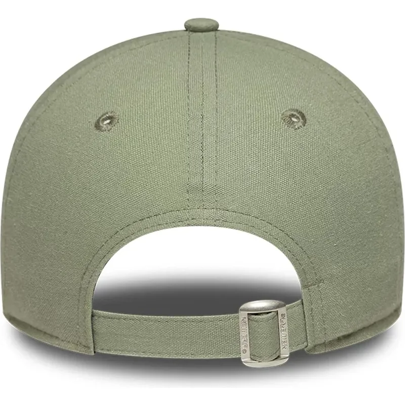 cappellino-curvo-verde-regolabile-con-logo-verde-da-donna-9twenty-midi-linen-dei-los-angeles-dodgers-mlb-di-new-era