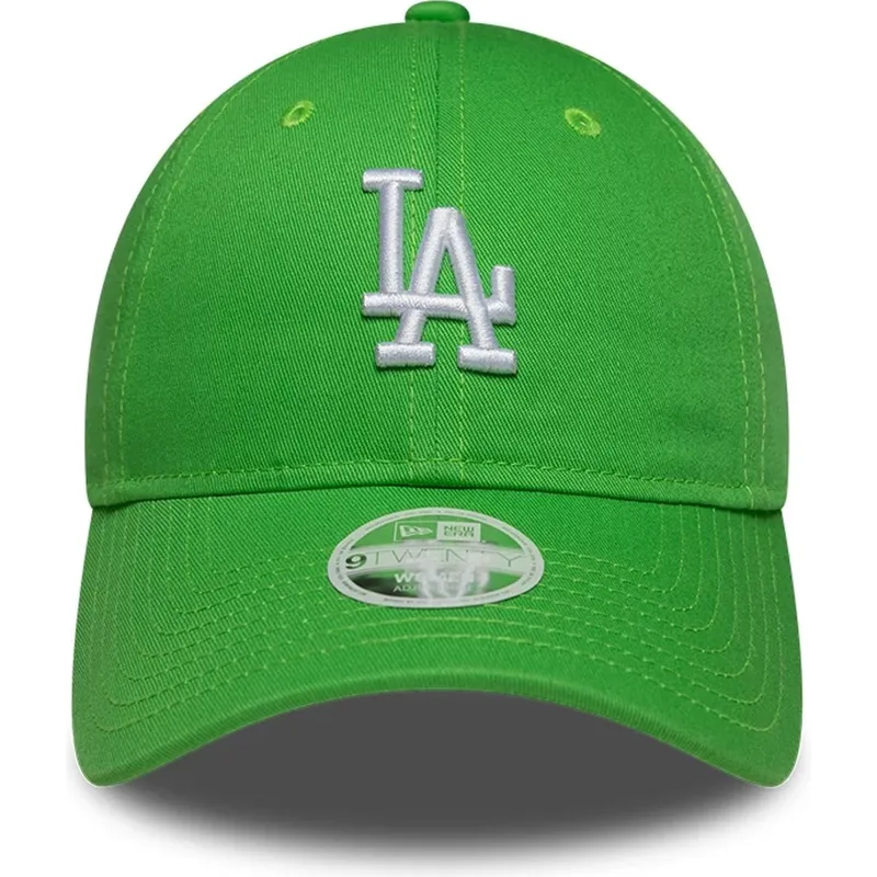 gron-justerbar-kurvad-keps-for-dam-9twenty-league-essential-midi-fran-los-angeles-dodgers-mlb-av-new-era