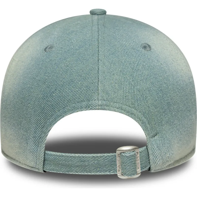 new-era-curved-brim-women-9twenty-a-frame-denim-los-angeles-dodgers-mlb-blue-adjustable-cap