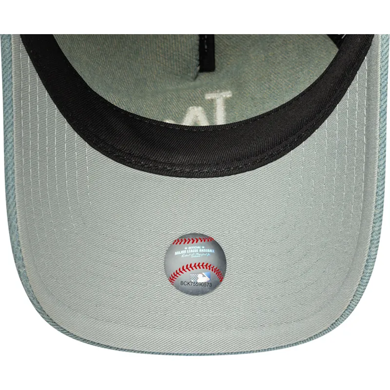 cappellino-curvo-blu-regolabile-da-donna-9twenty-a-frame-denim-dei-los-angeles-dodgers-mlb-di-new-era