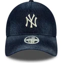 marinbla-bojd-justerbar-keps-for-dam-9twenty-a-frame-denim-fran-new-york-yankees-mlb-av-new-era