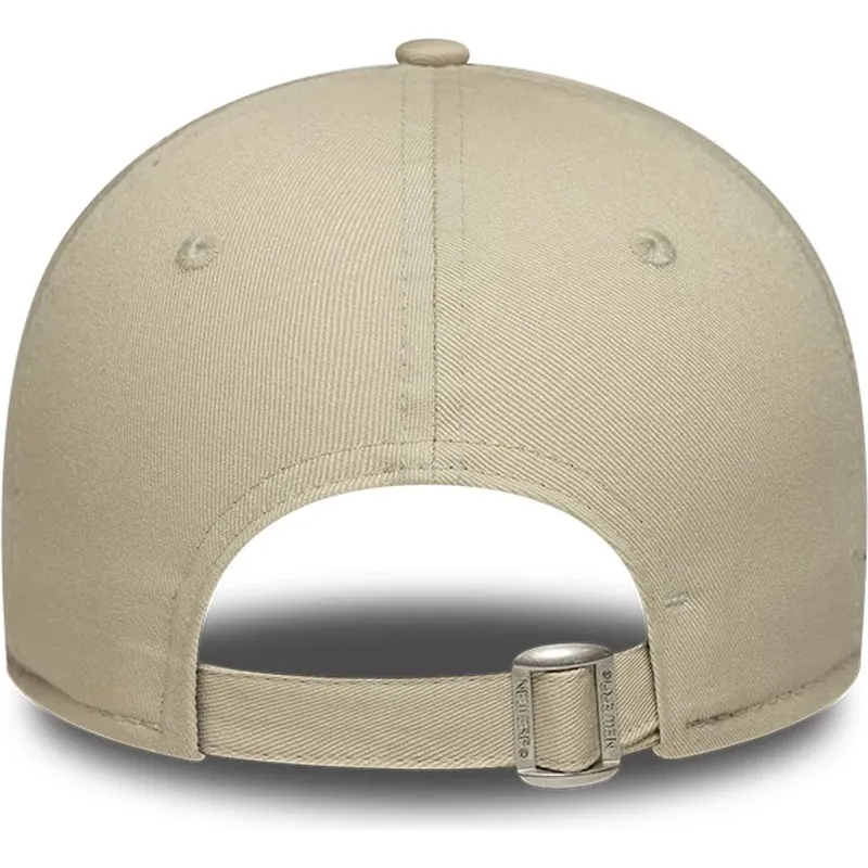 cappellino-curvo-beige-regolabile-da-donna-9forty-metallic-dei-new-york-yankees-mlb-di-new-era