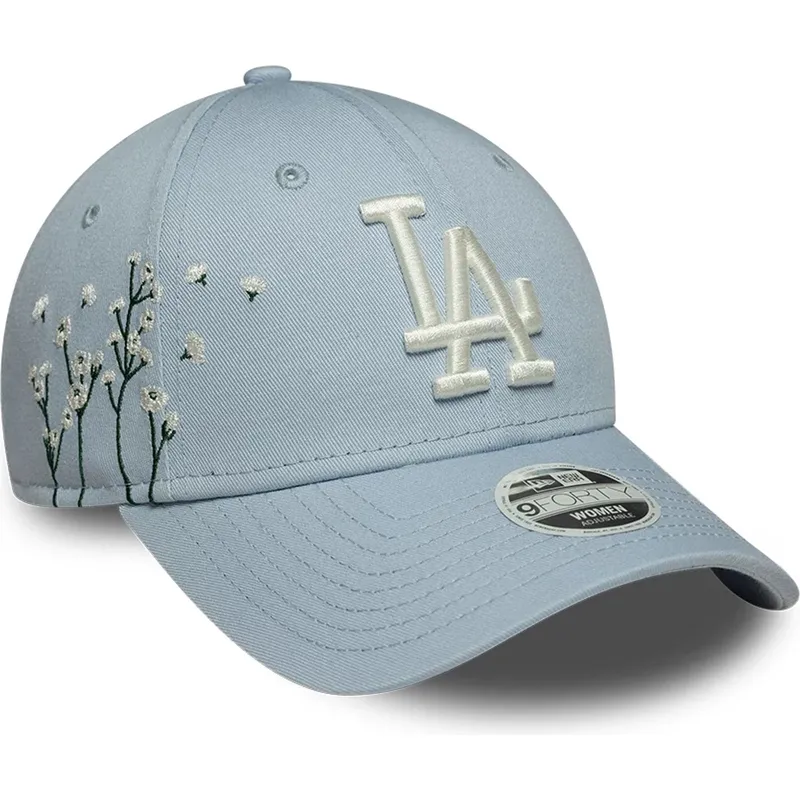 niebieska-regulowana-czapka-z-zakrzywionym-daszkiem-dla-kobiet-9forty-floral-icon-los-angeles-dodgers-mlb-new-era