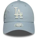 cappellino-curvo-blu-regolabile-da-donna-9forty-floral-icon-dei-los-angeles-dodgers-mlb-di-new-era