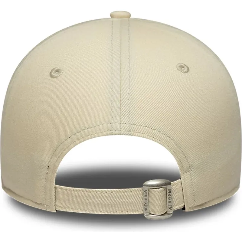 cappellino-curvo-beige-regolabile-da-donna-9forty-floral-icon-side-dei-new-york-yankees-mlb-di-new-era