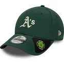 cappellino-curvo-verde-regolabile-9forty-recycled-midi-di-oakland-athletics-mlb-di-new-era