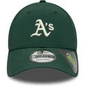 cappellino-curvo-verde-regolabile-9forty-recycled-midi-di-oakland-athletics-mlb-di-new-era