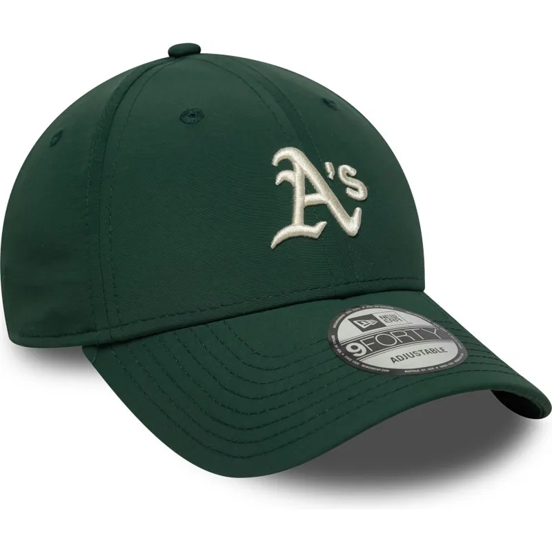 cappellino-curvo-verde-regolabile-9forty-recycled-midi-di-oakland-athletics-mlb-di-new-era