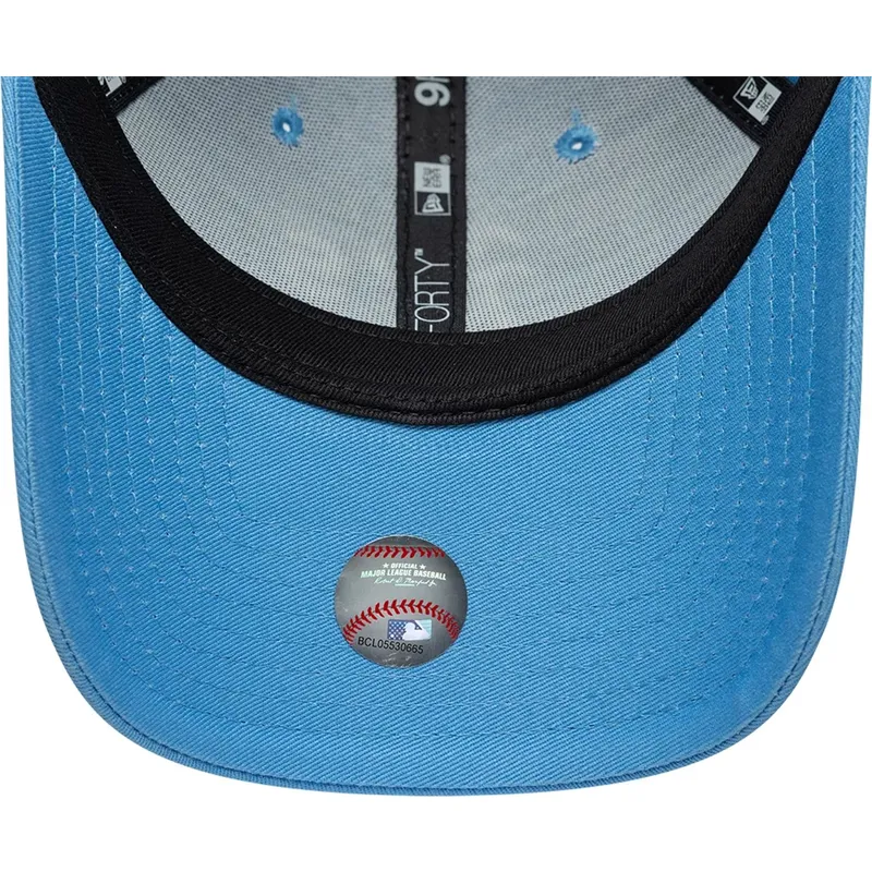 cappellino-visiera-curva-azzurro-regolabile-9forty-league-essential-di-oakland-athletics-mlb-di-new-era