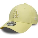 cappellino-con-visiera-curva-giallo-regolabile-con-logo-giallo-9forty-team-outline-dei-los-angeles-dodgers-mlb-di-new-era
