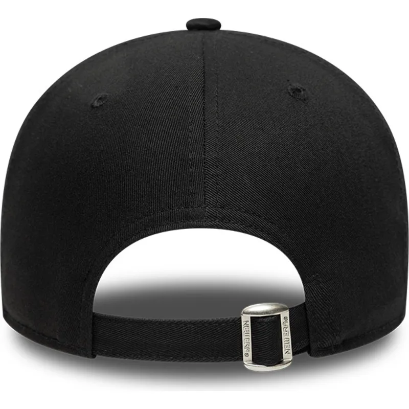 casquette-courbee-noire-ajustable-avec-logo-noir-9forty-team-outline-chicago-bulls-nba-new-era