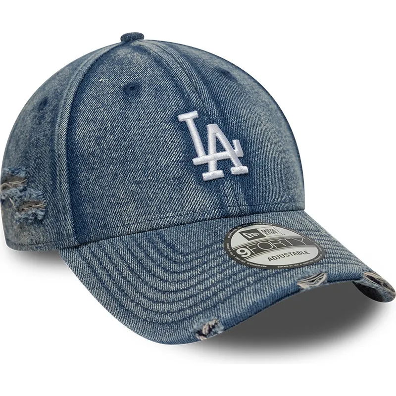 bla-bojd-justerbar-keps-9forty-acid-wash-denim-fran-los-angeles-dodgers-mlb-av-new-era