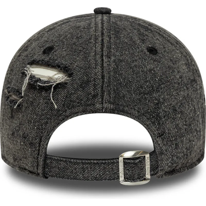 casquette-courbee-noire-ajustable-9forty-acid-wash-denim-new-york-yankees-mlb-new-era