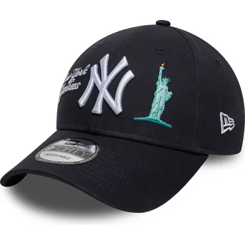 Gorra curva azul marino ajustable 9FORTY City Icon de New York Yankees MLB de New Era