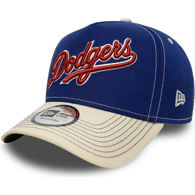 czapka-z-daszkiem-niebiesko-bezowa-snapback-e-frame-city-icon-los-angeles-dodgers-mlb-new-era
