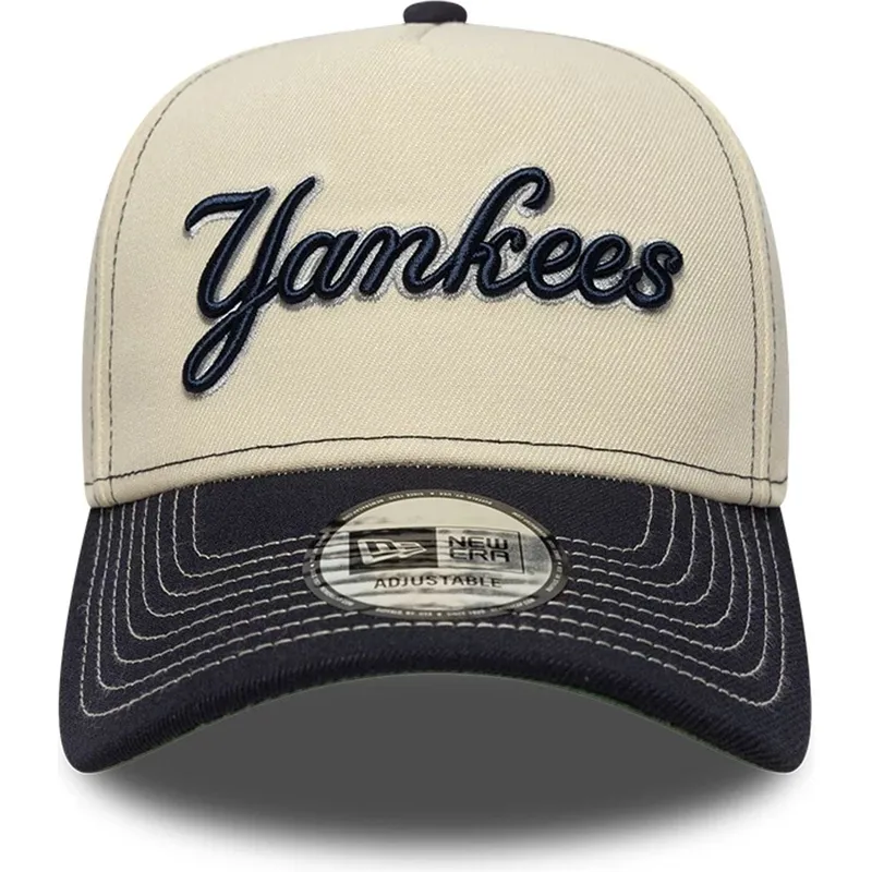 czapka-z-daszkiem-bezowo-granatowa-snapback-e-frame-city-icon-new-york-yankees-mlb-new-era