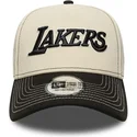 bojd-keps-beige-och-svart-snapback-e-frame-city-icon-fran-los-angeles-lakers-nba-av-new-era