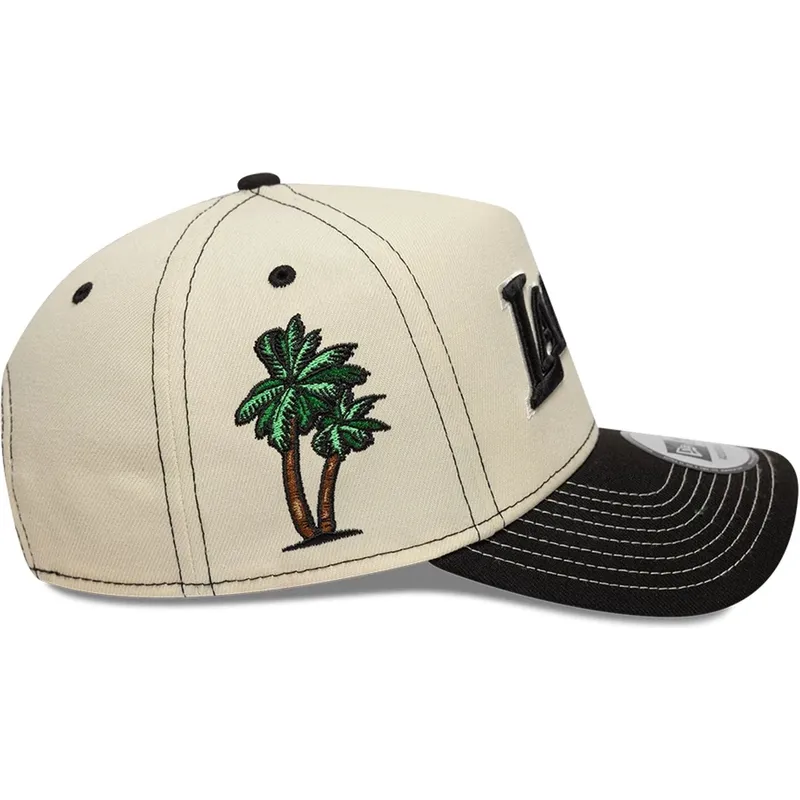 czapka-z-daszkiem-bezowo-czarna-snapback-e-frame-city-icon-los-angeles-lakers-nba-new-era