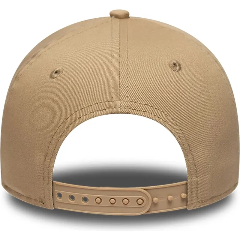 brazowa-czapka-z-daszkiem-snapback-z-czarnym-logo-e-frame-league-essential-los-angeles-dodgers-mlb-new-era